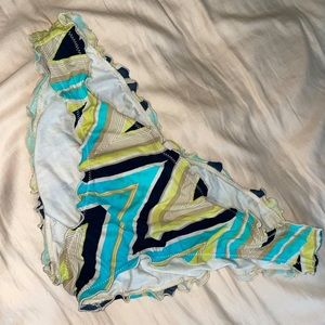 multicolored bikini bottom